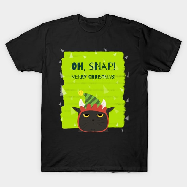 Oh, Snap! Merry Christmas! T-Shirt by Awe Cosmos Store